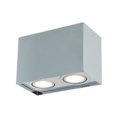 NETTO KROM DİKDÖRTGEN 2'Lİ PLAFONYER AVİZE