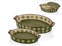 YEŞİL OVAL NİHALELİ KEK KALIBI