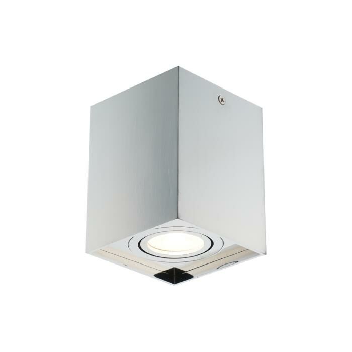 NETTO KROM KARE TEKLİ PLAFONYER AVİZE