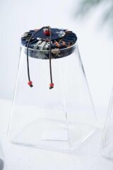 LACİVERT KAPAKLI CAM KAVANOZ 950ML