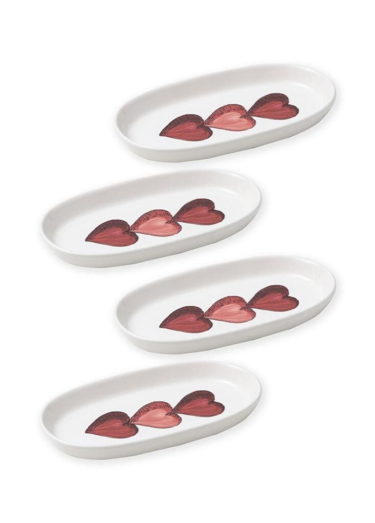 LUV 4'LÜ OVAL SERVİS TABAK 21CM