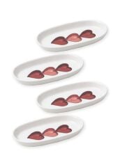 LUV 4'LÜ OVAL SERVİS TABAK 21CM