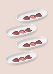 LUV 4'LÜ OVAL SERVİS TABAK 21CM