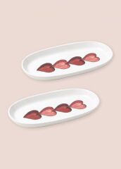 LUV 2'Lİ OVAL SERVİS TABAK 26CM