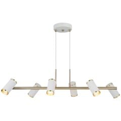 LUME BEYAZ ANTİK 6'LI SIRALI AVİZE