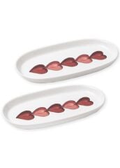 LUV 2'Lİ OVAL KAYIK TABAK 29CM