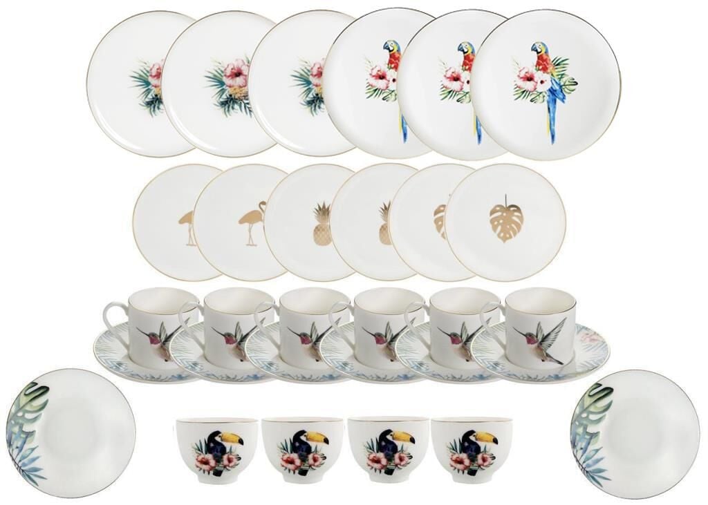 EXOTIC 30 PARÇA 6 KİŞİLİK KAHVALTI SETİ