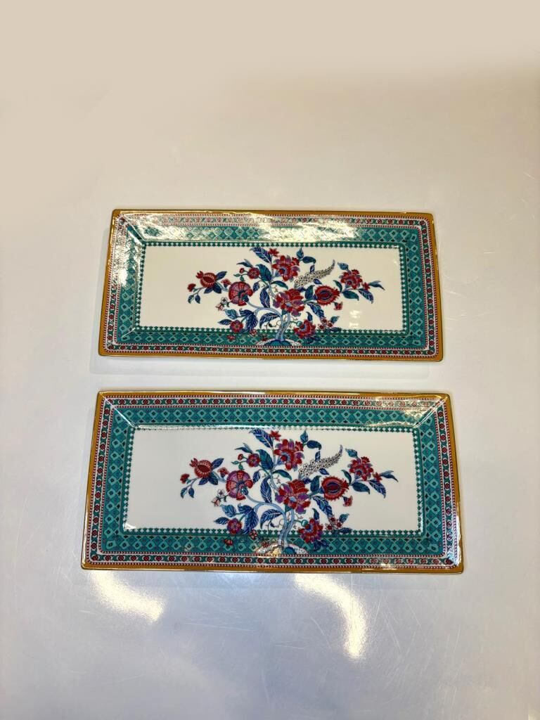 FLOWER OF LİFE 2'Lİ DİKDÖRTGEN TABAK 30,5CM