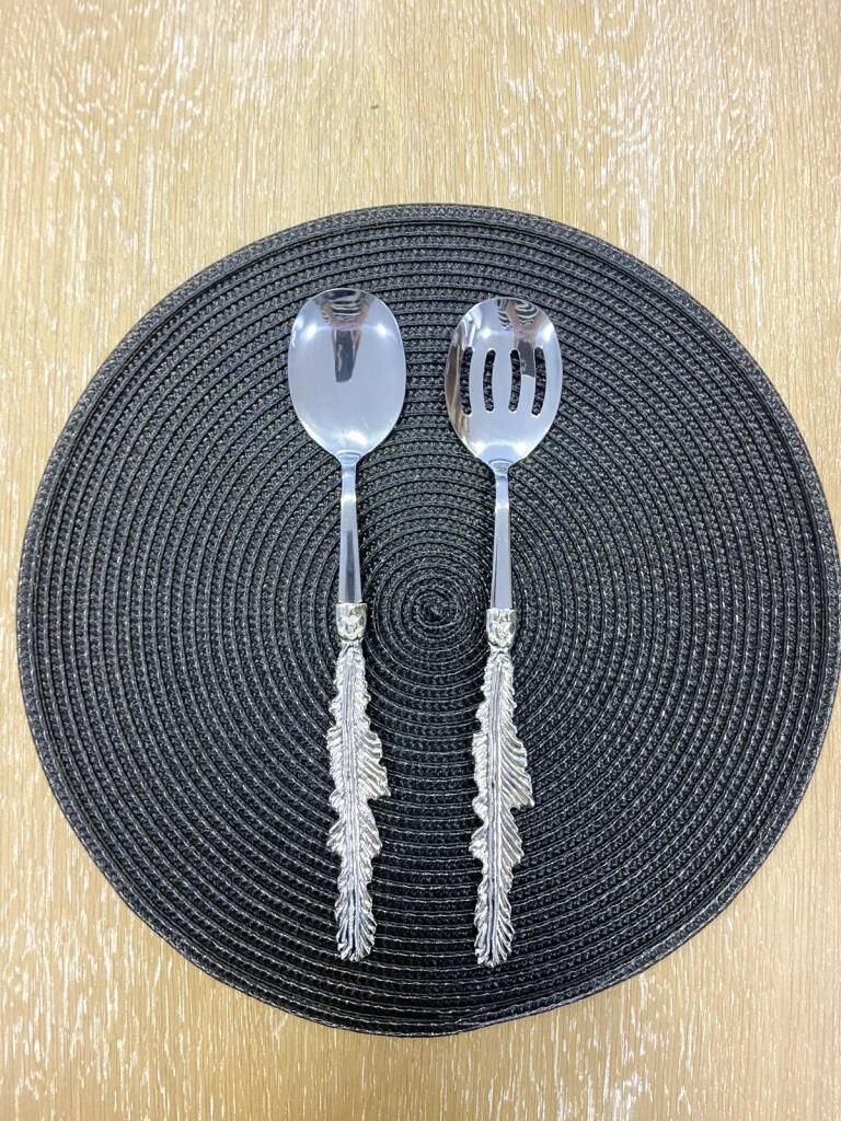 GÜMÜŞ TÜY 2 PARÇA SALATA SERVİS SETİ