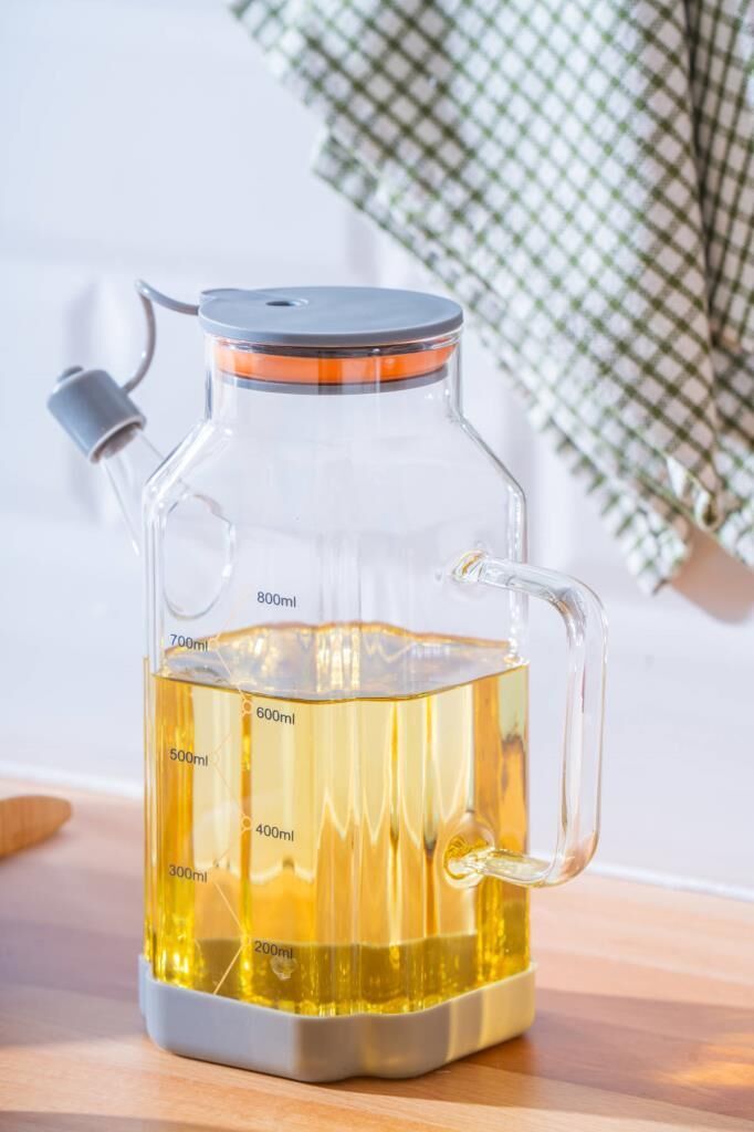 LUME GRİ CAM YAĞDANLIK 800ML