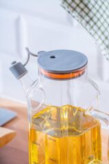 LUME GRİ CAM YAĞDANLIK 800ML