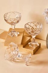 PEREZ AYAKLI 3'LÜ KADEH/KUP