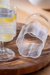 AYAKLI CAM TEKLİ BARDAK/ŞEKERLİK 12CM