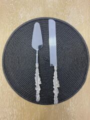 GÜMÜŞ TÜY 2 PARÇA KEK SERVİS SETİ