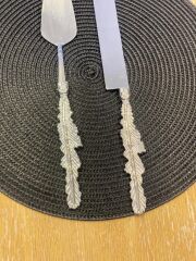 GÜMÜŞ TÜY 2 PARÇA KEK SERVİS SETİ