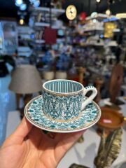 6 RENK DESENLİ 6 KİŞİLİK TÜRK KAHVESİ FİNCANI