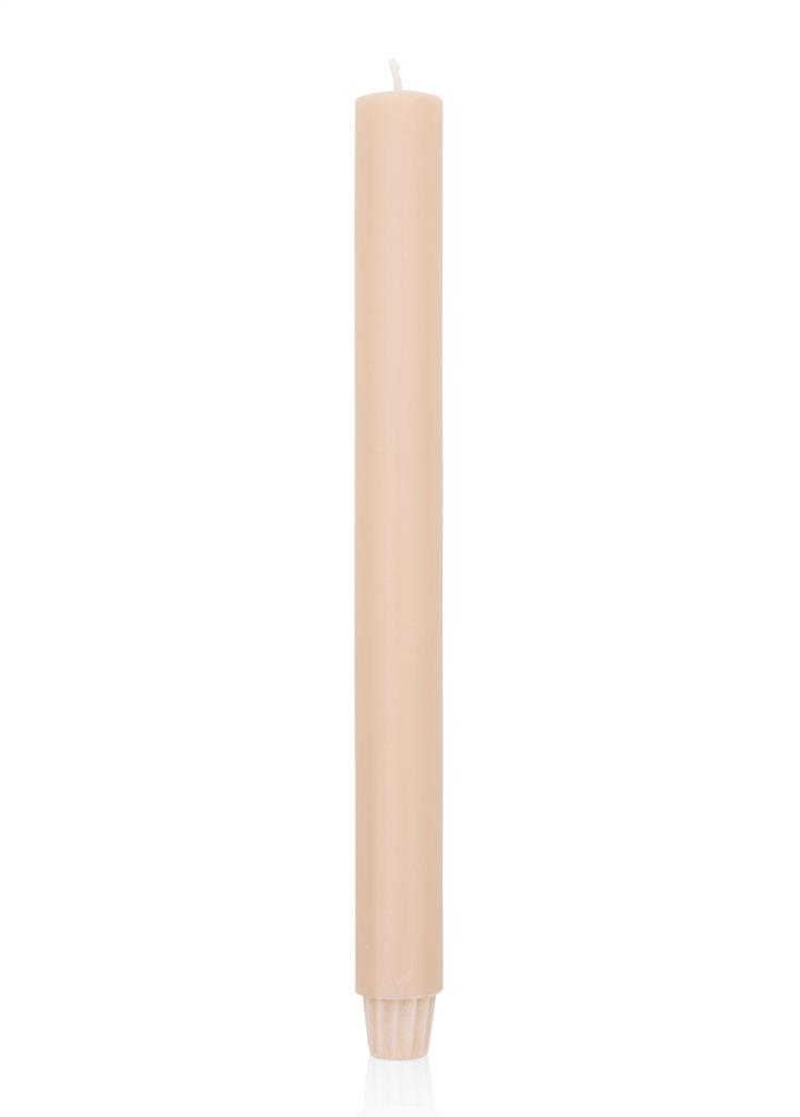 EL YAPIMI İTALYAN ŞAMDAN MUMU BEJ 30CM