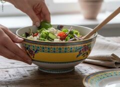 FLOWER OF LİFE SALATA KASESİ