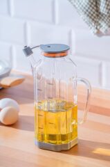 LUME GRİ CAM YAĞDANLIK 1000ML