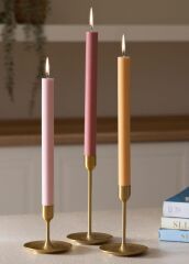 EL YAPIMI İTALYAN ŞAMDAN MUMU HARDAL 30CM