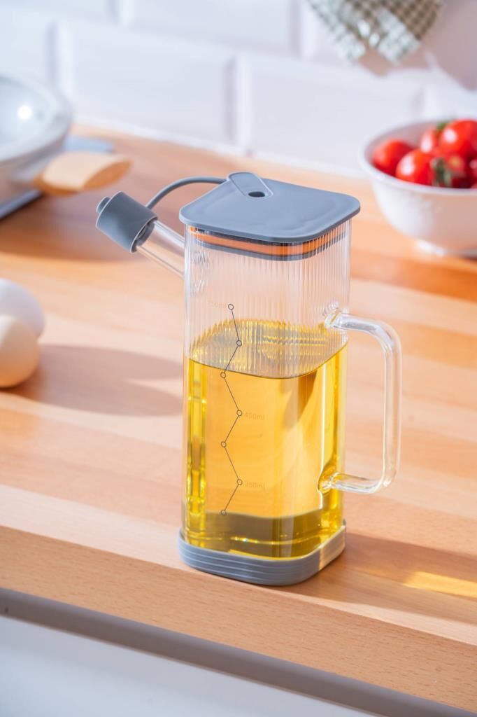 LUME GRİ CAM YAĞDANLIK 750ML