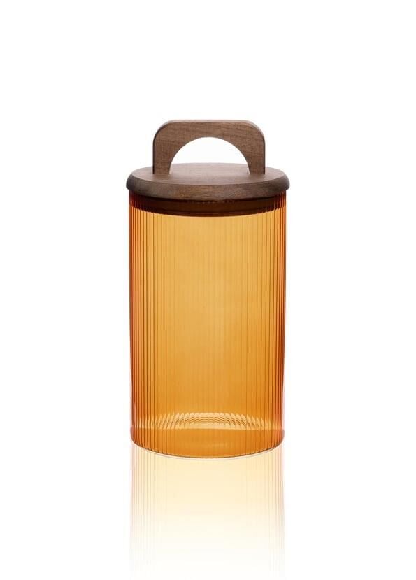 AKASYA AMBER KULPLU CAM KAVANOZ 1000ML