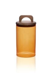 AKASYA AMBER KULPLU CAM KAVANOZ 1000ML