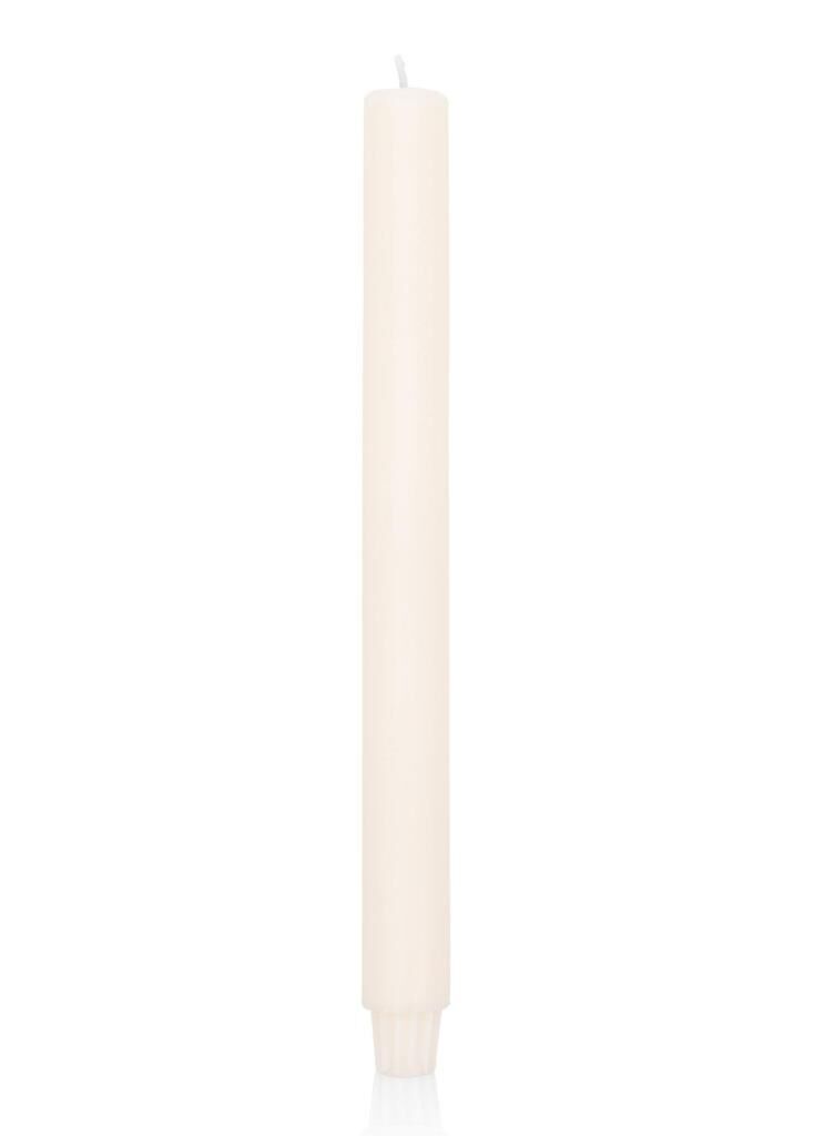 EL YAPIMI İTALYAN ŞAMDAN MUMU BEYAZ 30CM