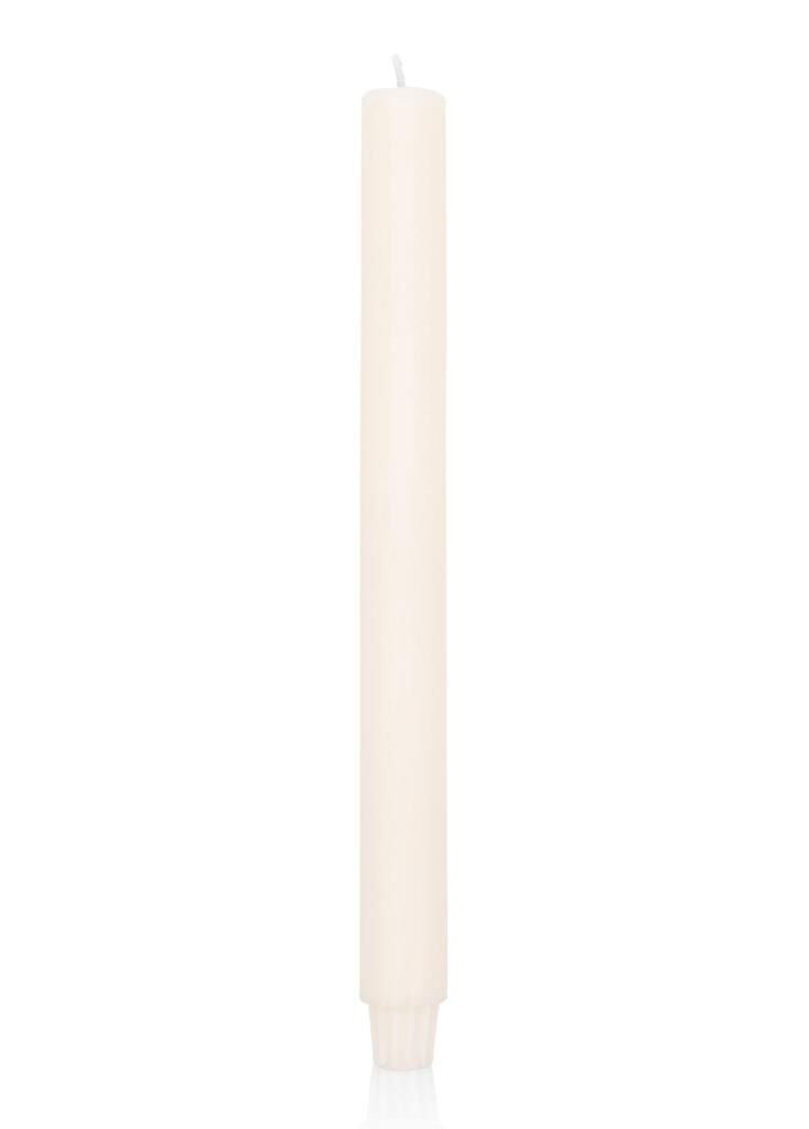 EL YAPIMI İTALYAN ŞAMDAN MUMU BEYAZ 30CM