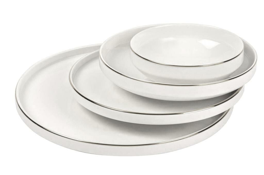 GÜMÜŞ MODERN 6 KİŞİLİK 24 PARÇA YEMEK TAKIMI