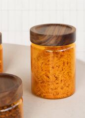 AKASYA AMBER YUVARLAK CAM KAVANOZ 850ML