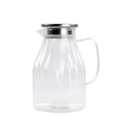 BOROSİLİKAT CAM KÖŞELİ SÜRAHİ 1600ML