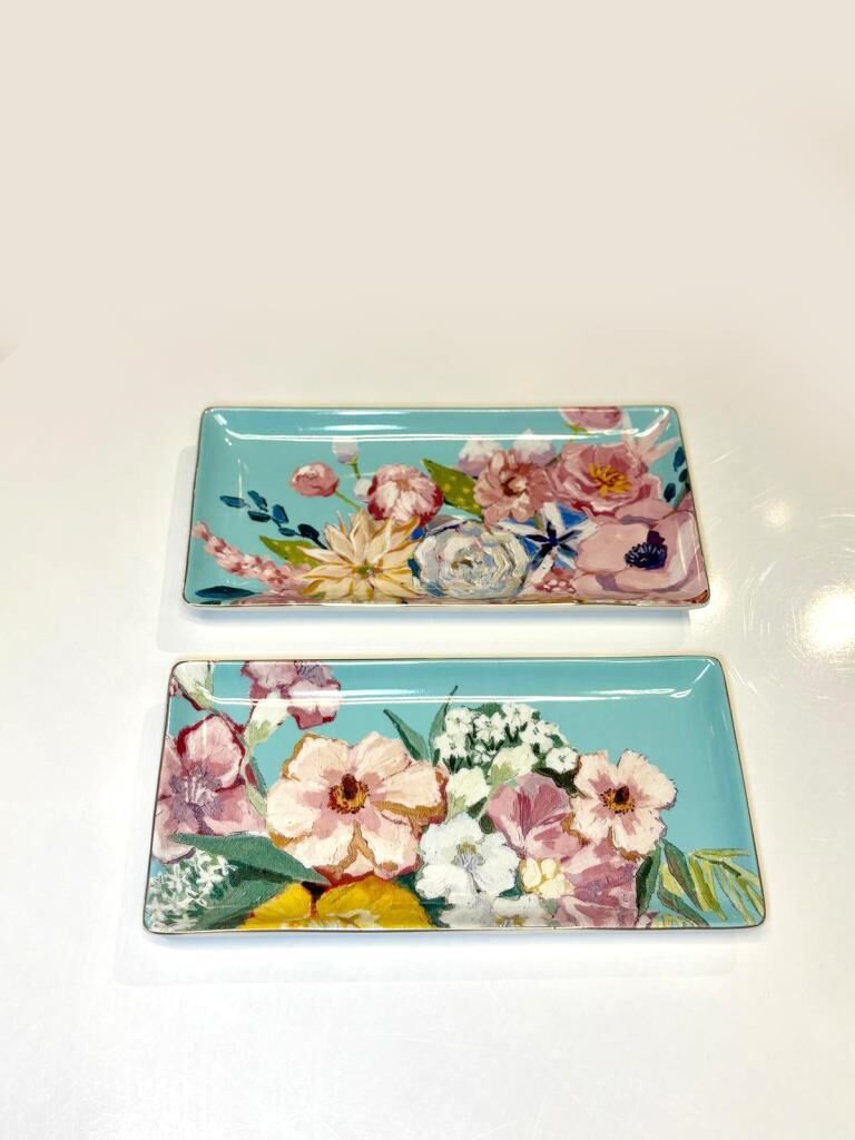 FULL BLOOM 2'Lİ DİKDÖRTGEN SUNUM TABAK 26,5CM