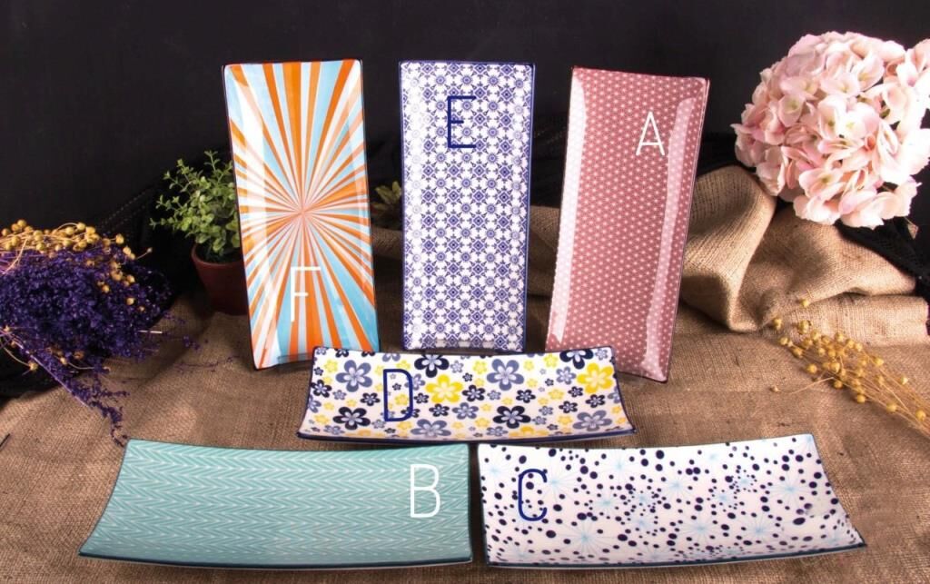 ETNİK DESEN BÜYÜK KAYIK TABAK 26,5cm Desen D
