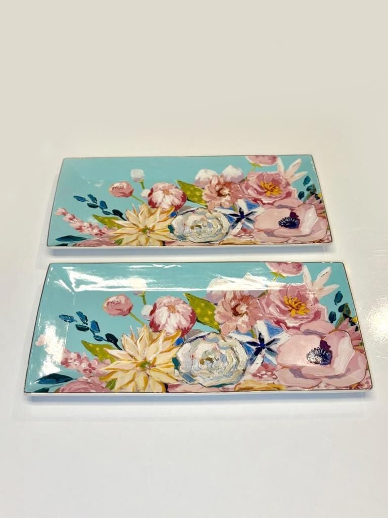 FULL BLOOM 2'Lİ DİKDÖRTGEN SUNUM TABAK 30,5CM