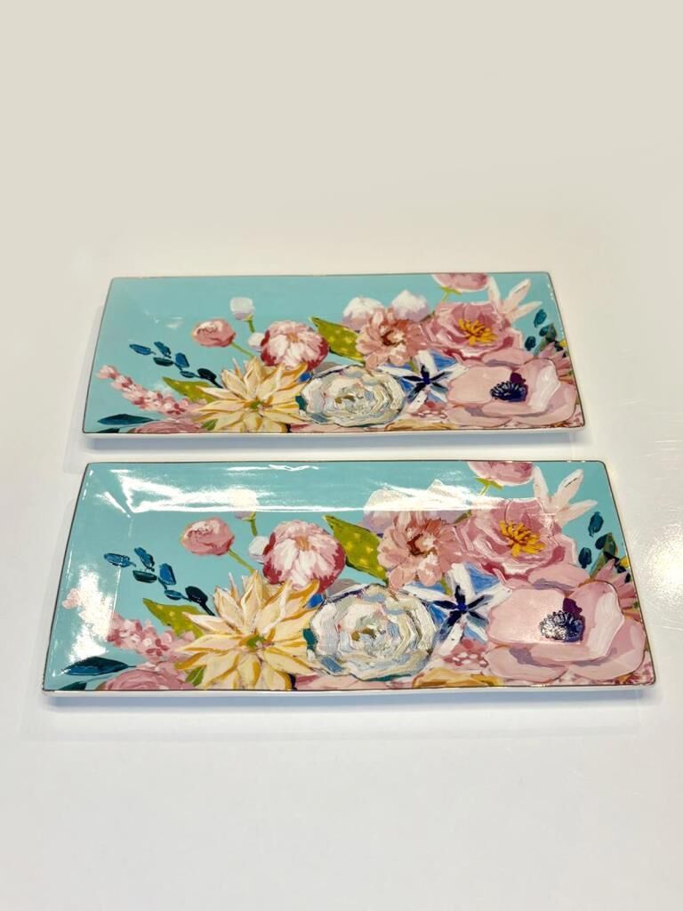 FULL BLOOM 2'Lİ DİKDÖRTGEN SUNUM TABAK 30,5CM