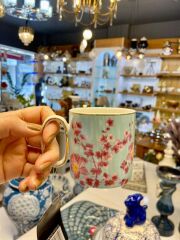 JUNGLE PEMBE ÇİÇEKLİ KUPA