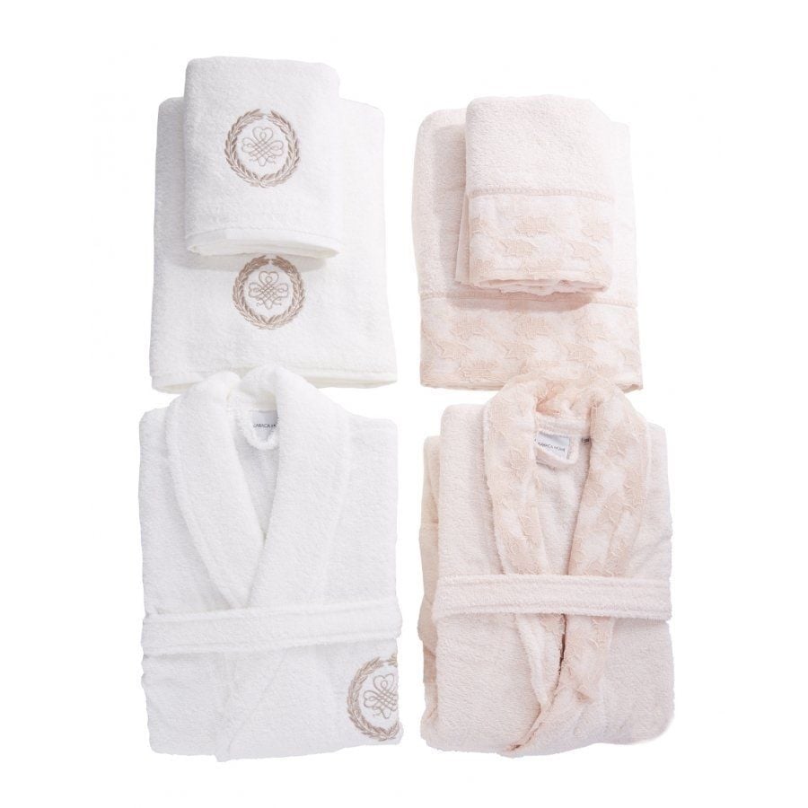 PRETTY PUDRA-ECRU AİLE BANYO SETİ