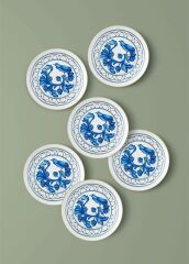 AZUL 6'LI PASTA TABAK