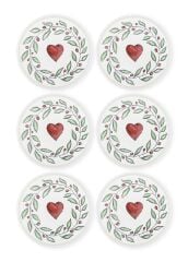 LUV 6'LI SERVİS TABAK SETİ 26CM