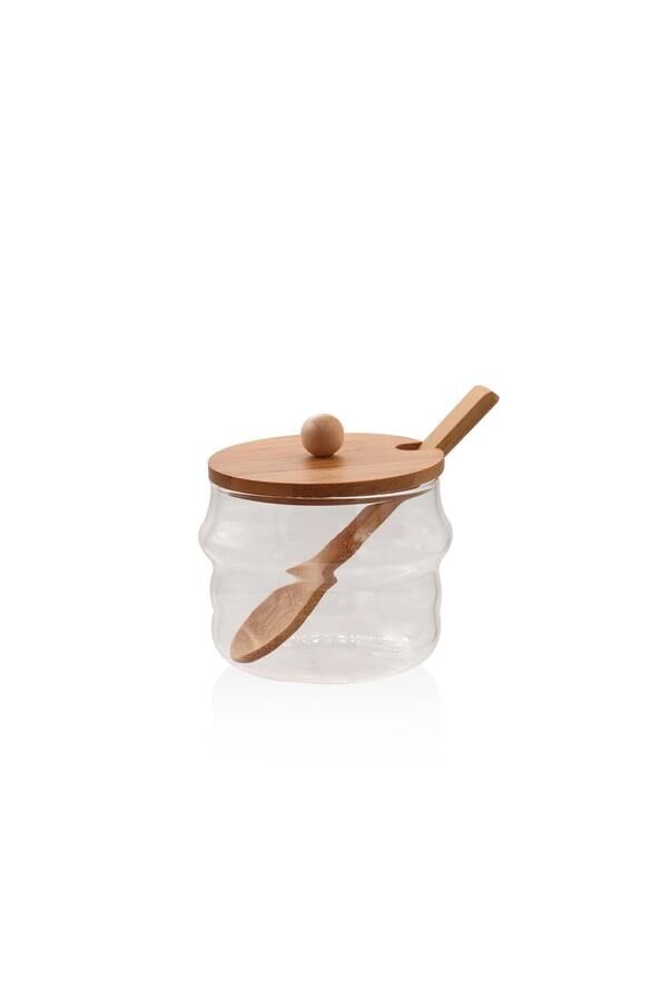 BAMBU KAPAKLI CAM KAVANOZ 250ML
