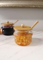 BAMBU KAPAKLI CAM KAVANOZ 250ML