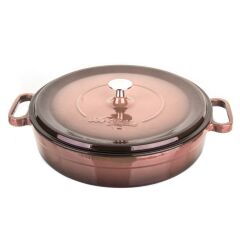 ROSEGOLD DÖKÜM DEMİR TENCERE 28CM