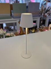 ŞAPKALI BEYAZ LEDLİ MASA LAMBASI 38CM