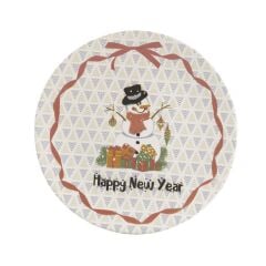 NOEL BABA 6'LI SERVİS TABAK 26CM
