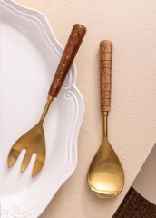 WOOD 2'Lİ SALATA SERVİS TAKIMI
