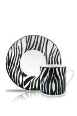 ZEBRA DESEN 6'LI TÜRK KAHVESİ FİNCANI