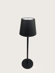 ŞAPKALI SİYAH LEDLİ MASA LAMBASI 38CM
