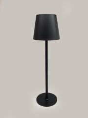 ŞAPKALI SİYAH LEDLİ MASA LAMBASI 38CM