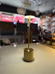 GOLD ÇUBUK MODEL LEDLİ MASA LAMBASI 33CM